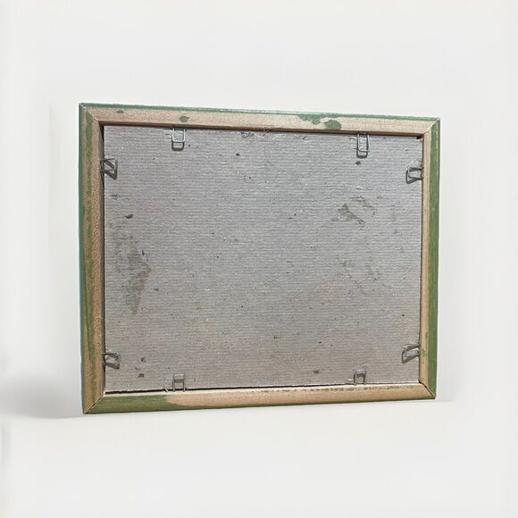 Gayle Austin Original Wood Framed Art Hand Drawn Colored Pencil Flowers 4.75”x6” - Picture 4 of 4